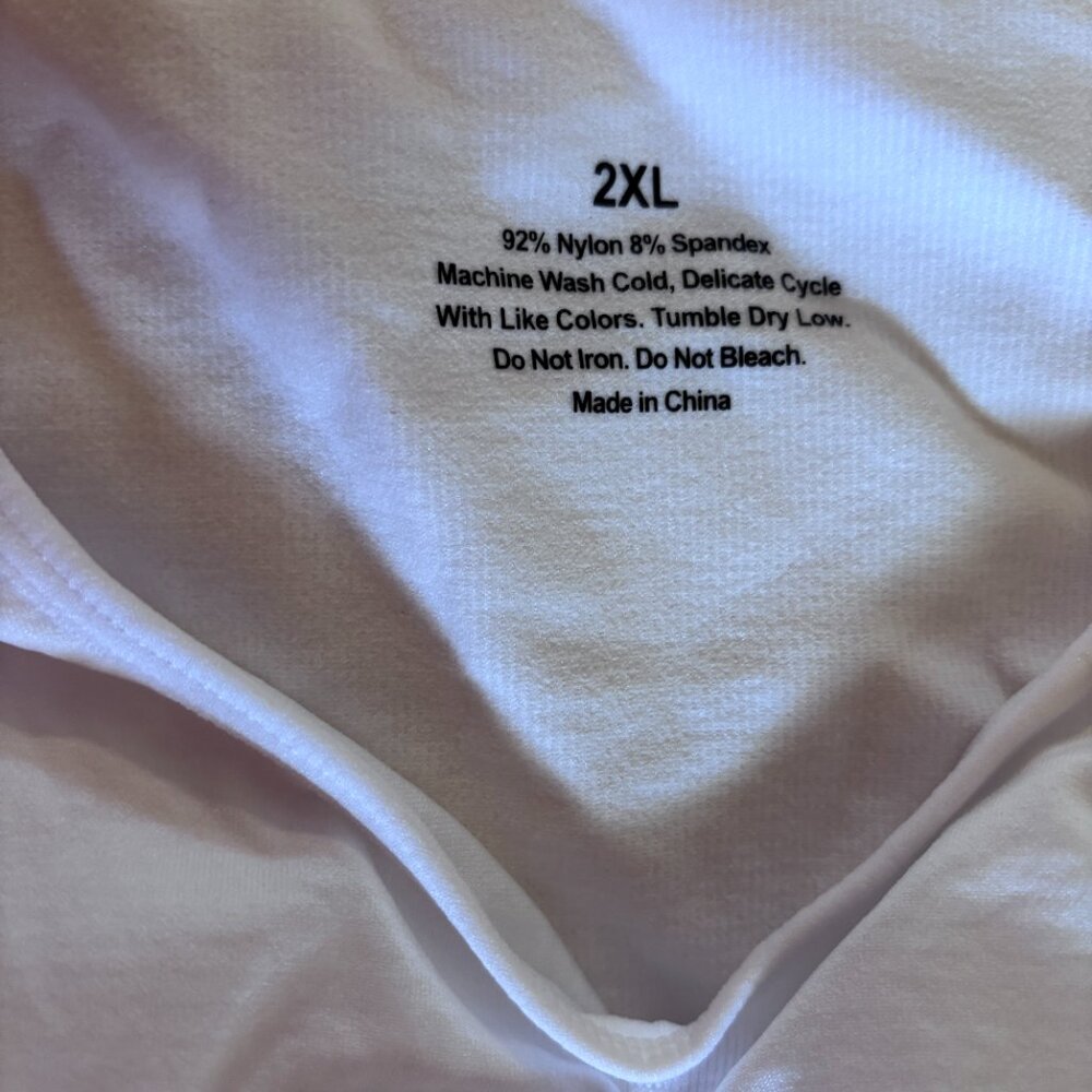 Cami shaper with built in Bra.Tummy Control Tank Top . XXL White #2506274 - Picture 4 of 4